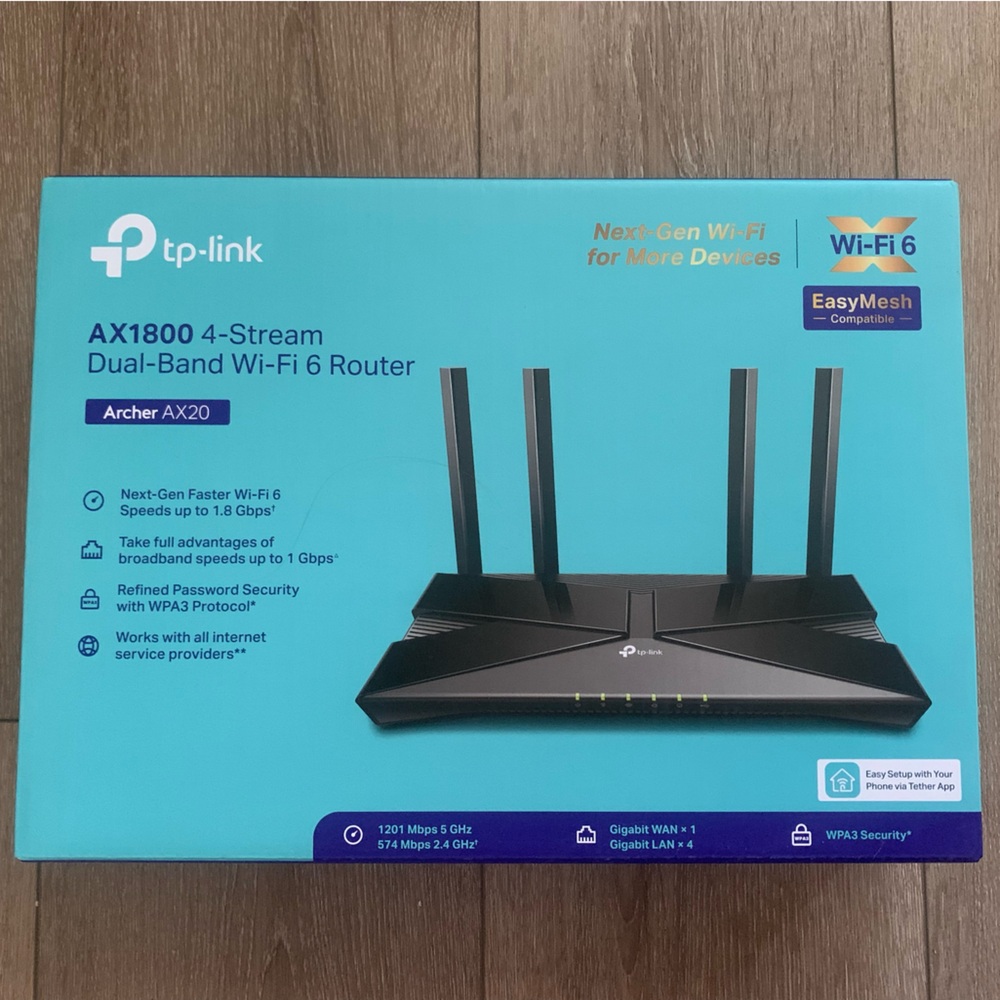 WiFi Router - TP-Link AX1800 4-Stream Dual-Band